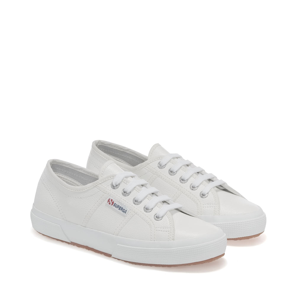Weiße Unisex-Sneaker mit Obermaterial aus Leder 02