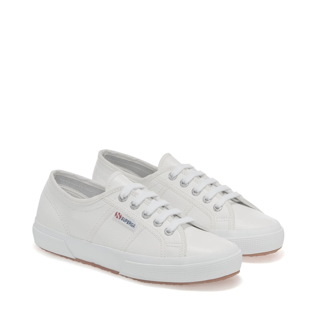 Weiße Unisex-Sneaker mit Obermaterial aus Leder main