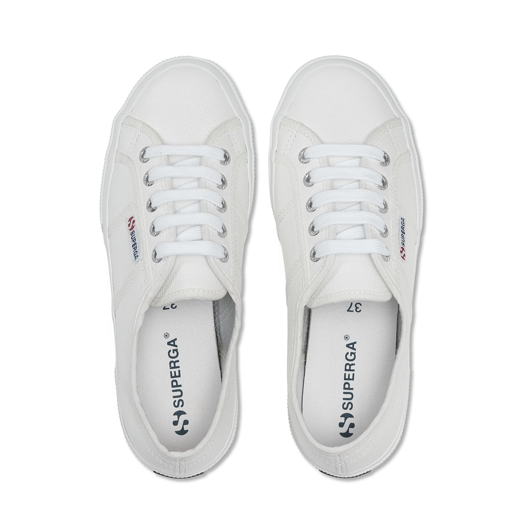Weiße Unisex-Sneaker mit Obermaterial aus Leder main