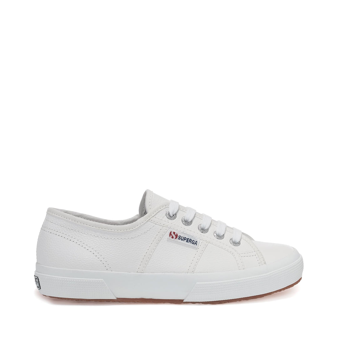 Weiße Unisex-Sneaker mit Obermaterial aus Leder 01