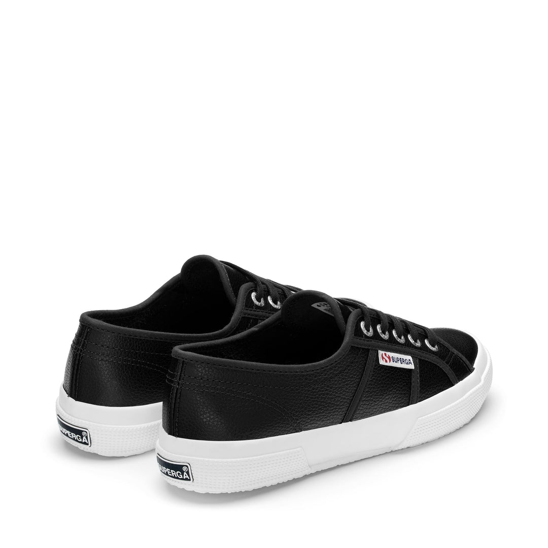 Schwarze Unisex-Sneaker mit Obermaterial aus Leder main