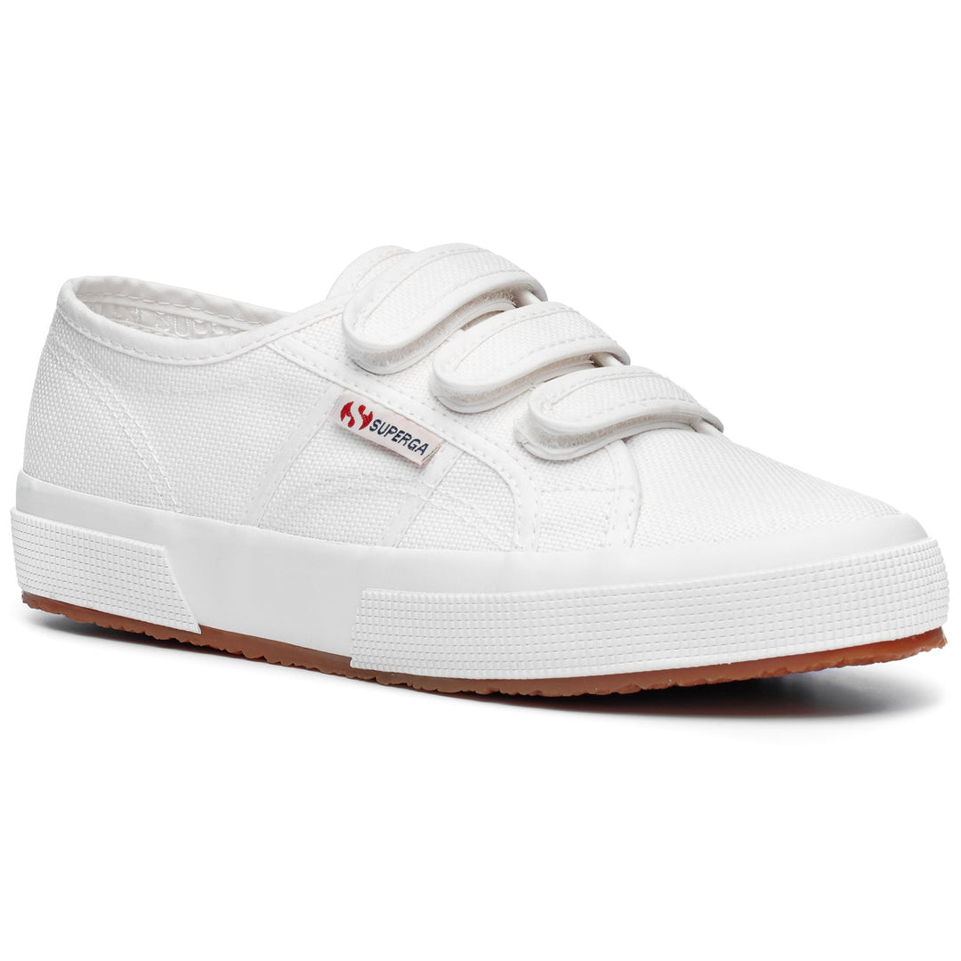 Sneakers bianche unisex con tomaia in cotone main