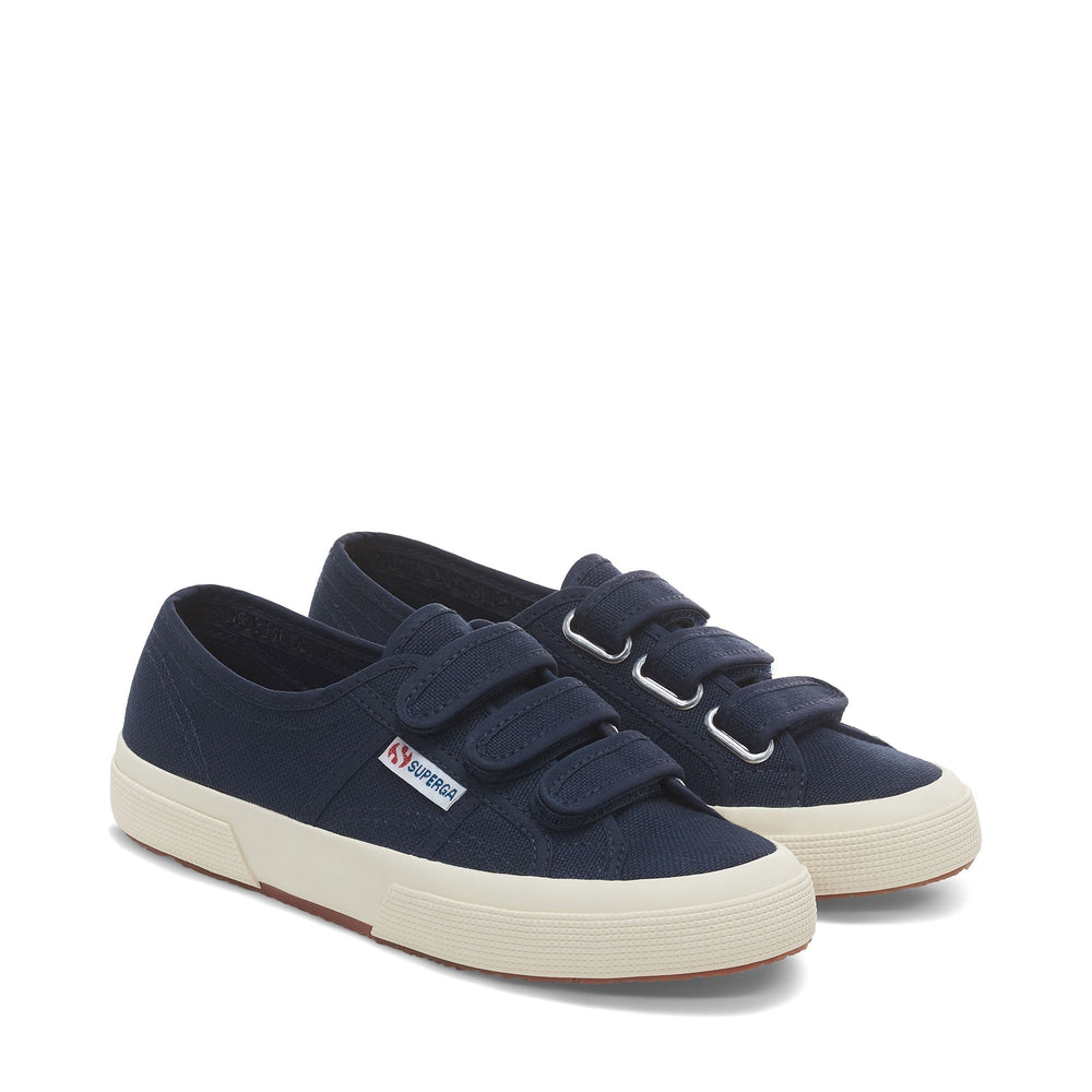 Sneakers classiche unisex blu con tomaia in cotone 02
