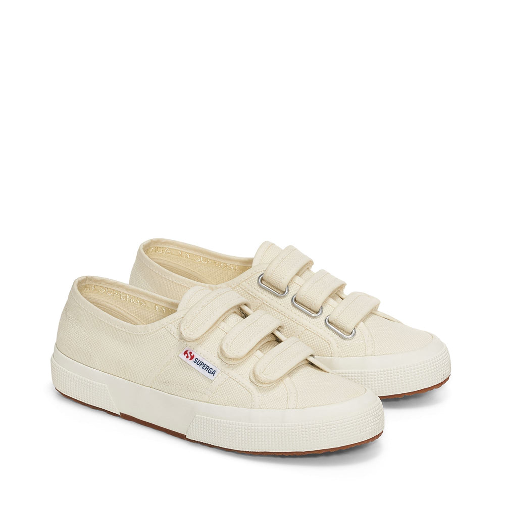 Sneakers unisex beige con tomaia in cotone 02