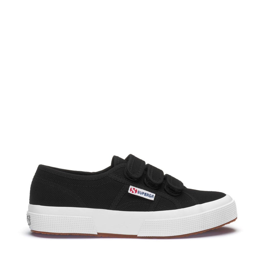 Sneakers unisex nere con tomaia in cotone 01