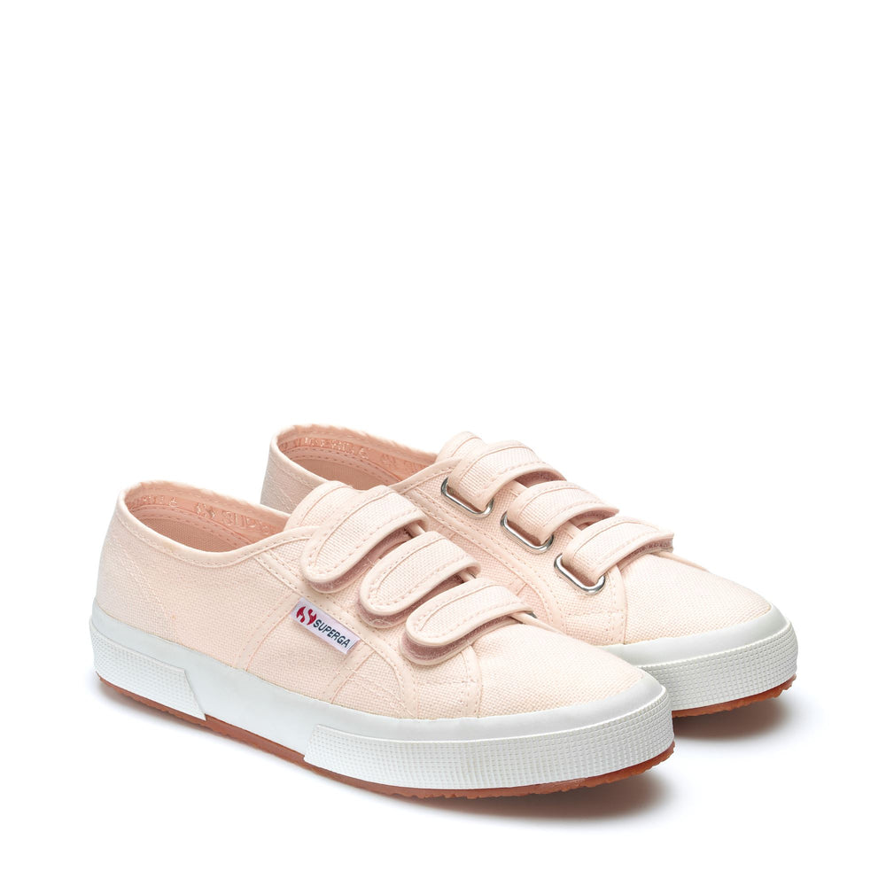 Rosa Unisex-Sneaker mit Obermaterial aus Baumwolle 02