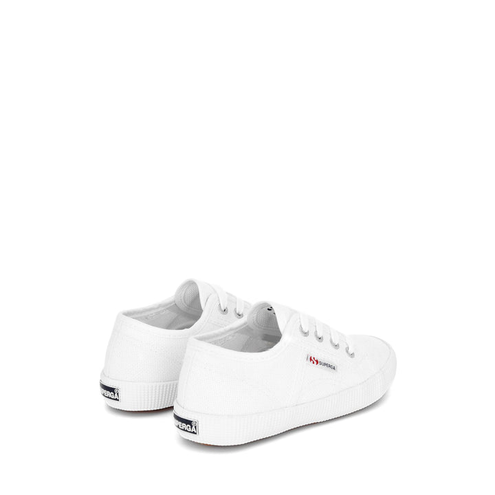 Weiße Kinder-Sneaker mit Obermaterial aus Baumwolle 3