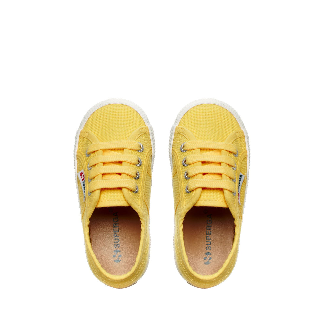 Kinder-Sneaker in Gelb mit Obermaterial aus Baumwolle main