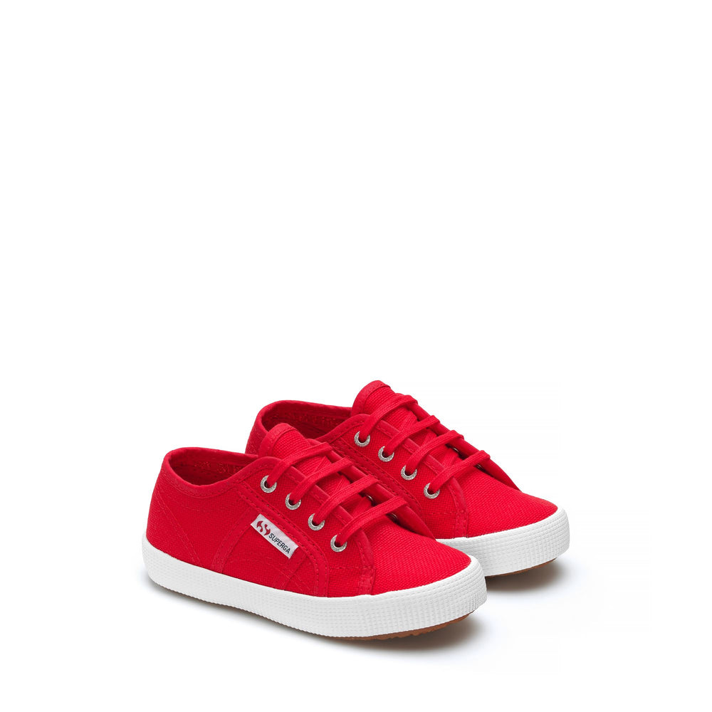 Kinder-Sneaker in Rot mit Obermaterial aus Baumwolle 02
