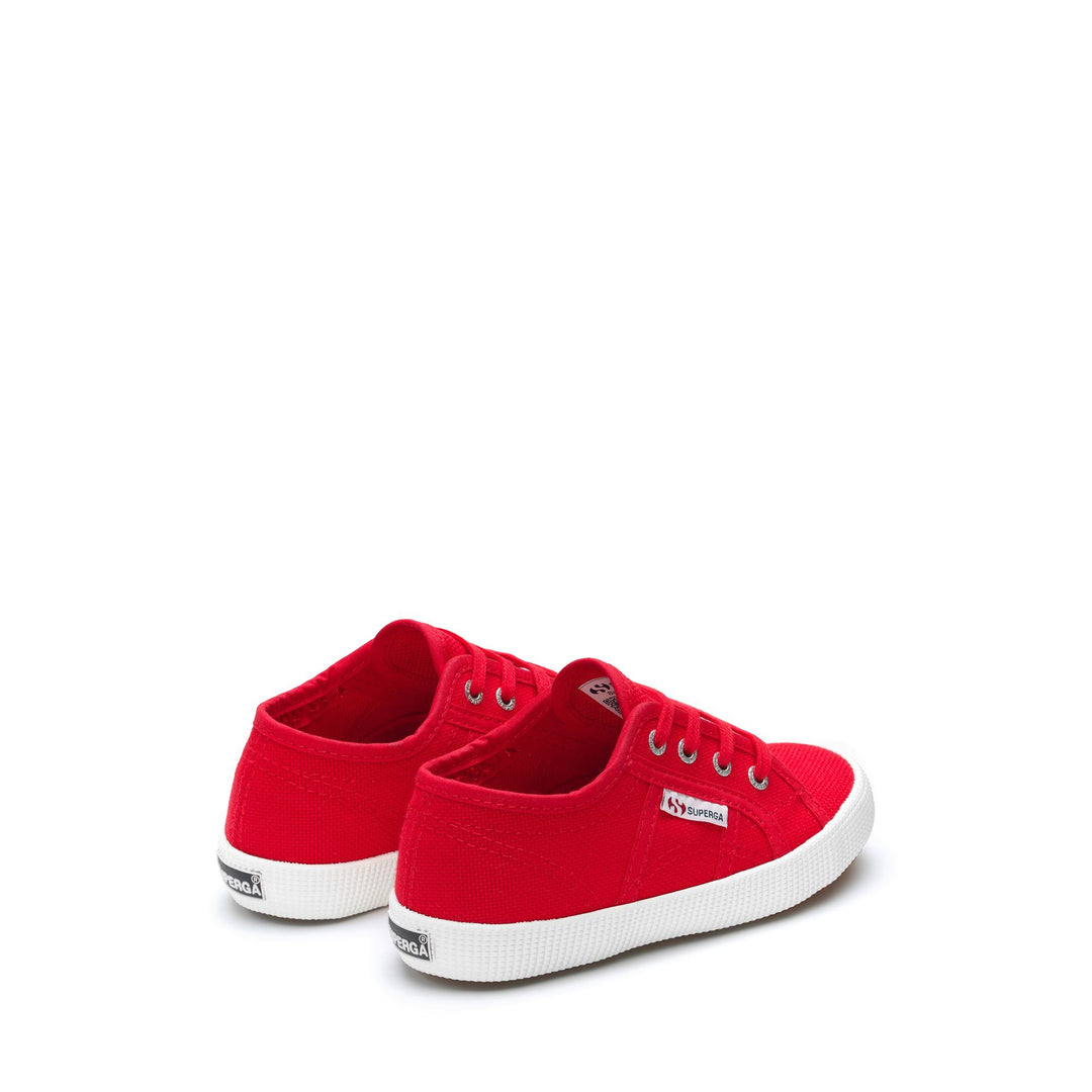 Kinder-Sneaker in Rot mit Obermaterial aus Baumwolle main
