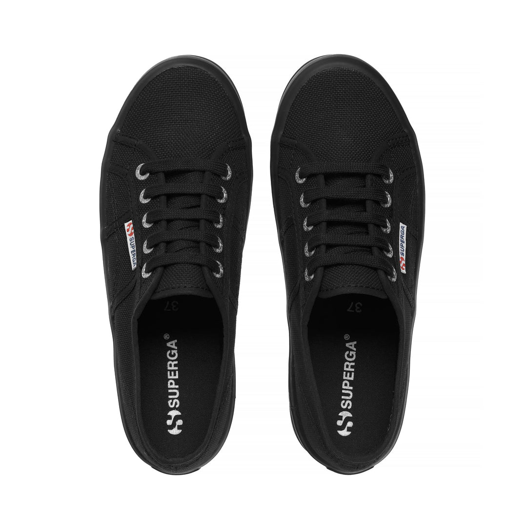 Unisex Black Low Cut Sneakers with Cotton Upper main