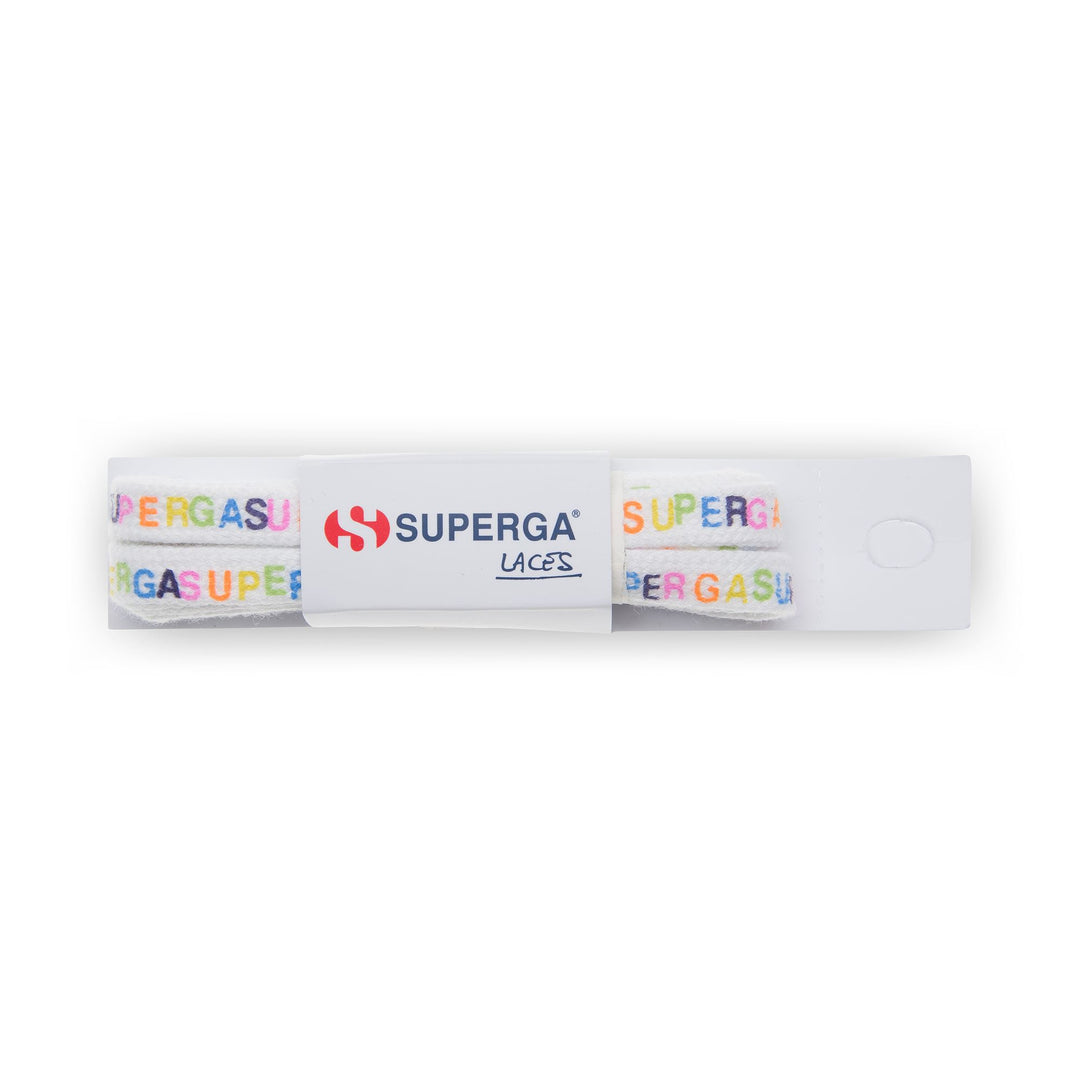 Unisex-Schnürsenkel in mehrfarbigem Regenbogenmuster mit Obermaterial aus Baumwolle 01
