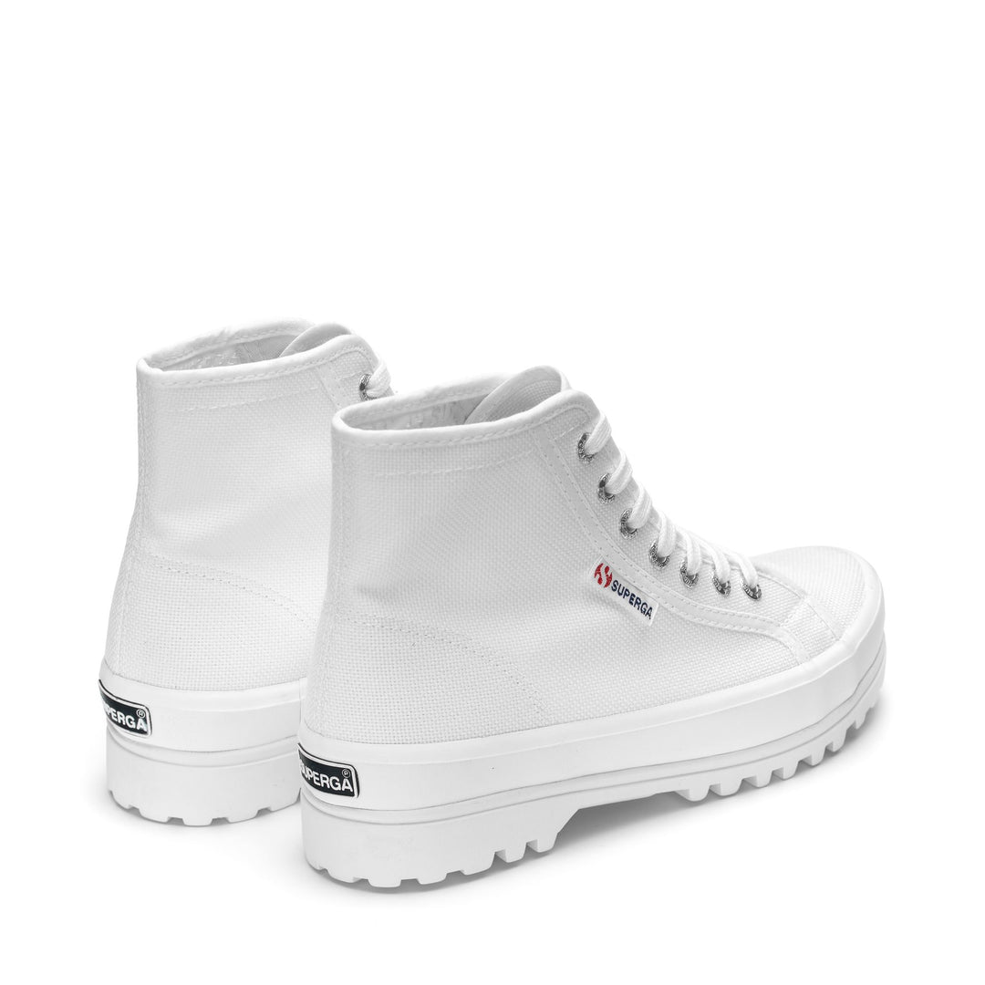 Unisex White Ankle Boots with Cotton Upper main