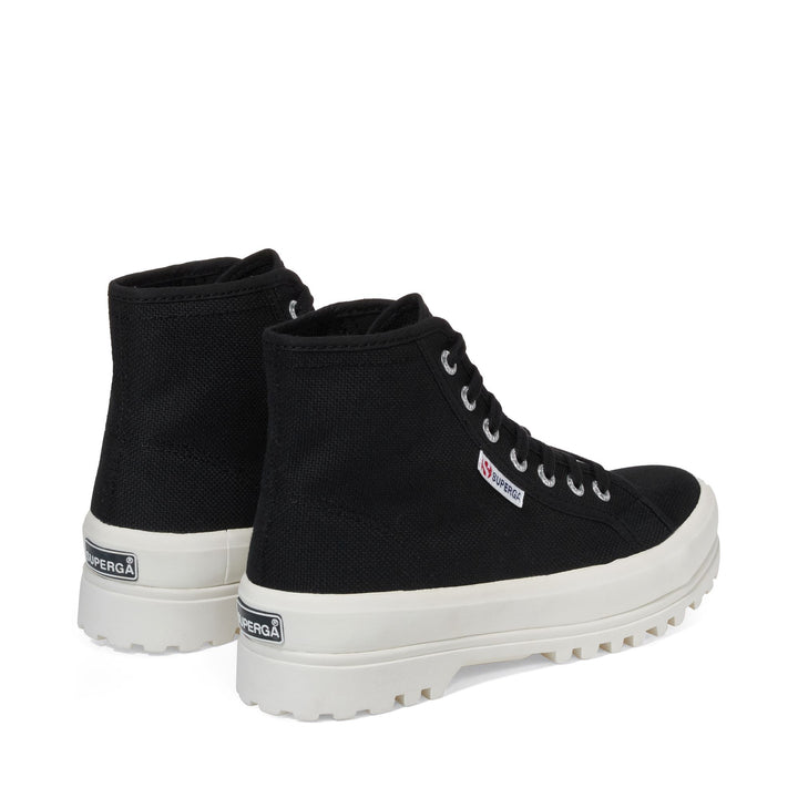 Schwarze Unisex-Stiefeletten mit Obermaterial aus Baumwolle 3
