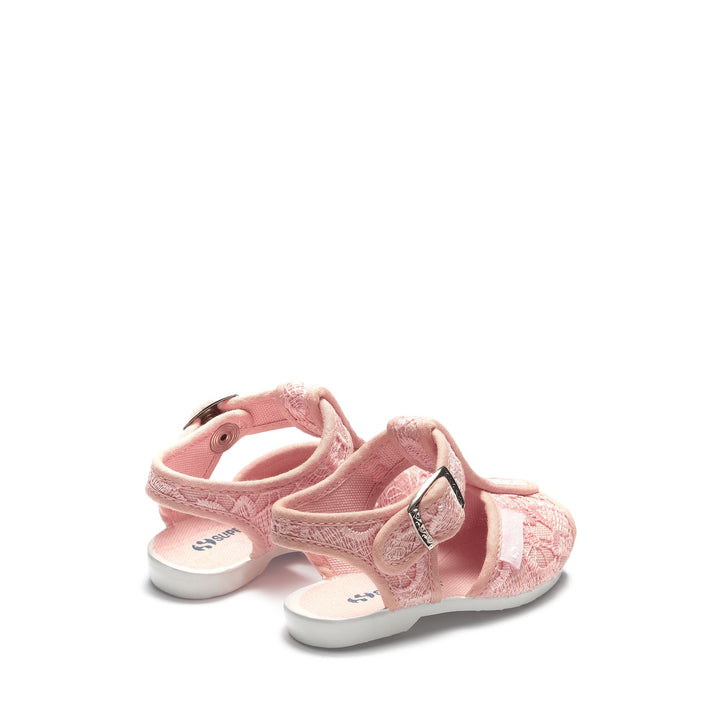 Rosa Sandalen für Mädchen mit Obermaterial aus Baumwolle 3