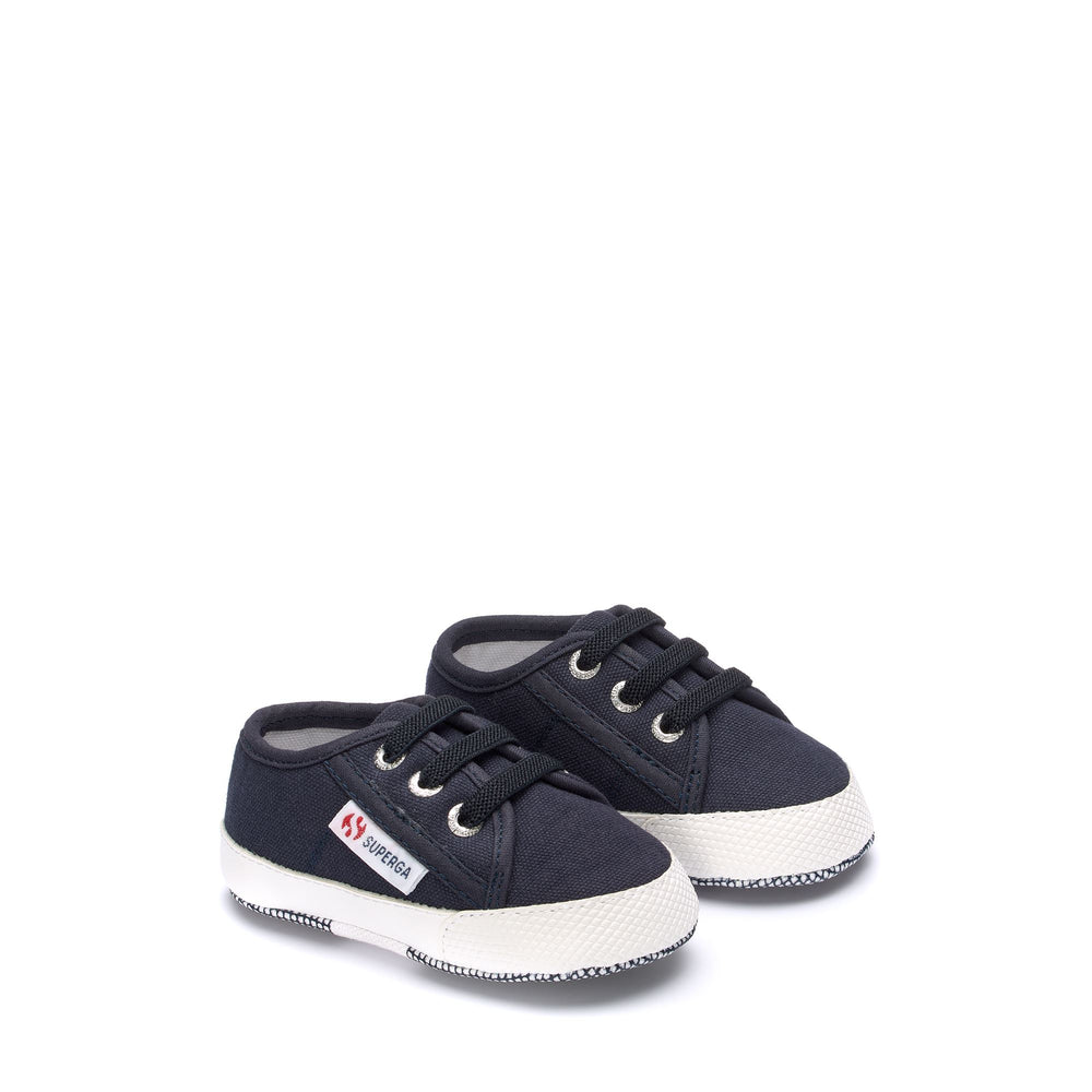 Niedrig geschnittene Kinder-Sneaker in Blau mit Obermaterial aus Baumwolle 02