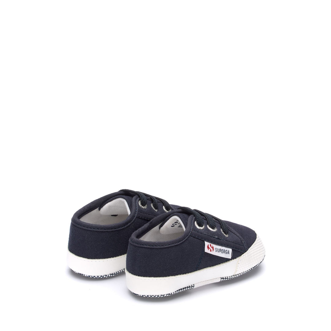 Niedrig geschnittene Kinder-Sneaker in Blau mit Obermaterial aus Baumwolle main
