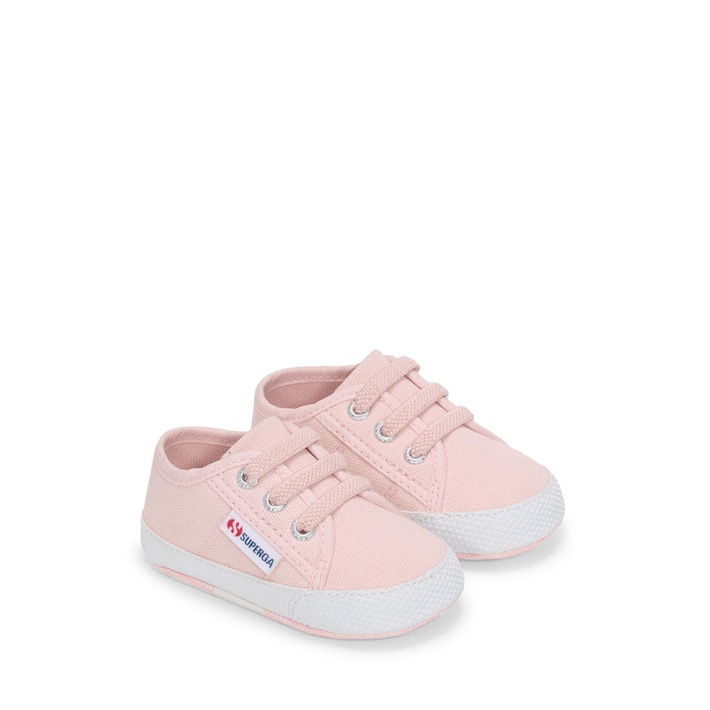 Niedrig geschnittene Kinder-Sneaker in Rosa mit Obermaterial aus Baumwolle 02