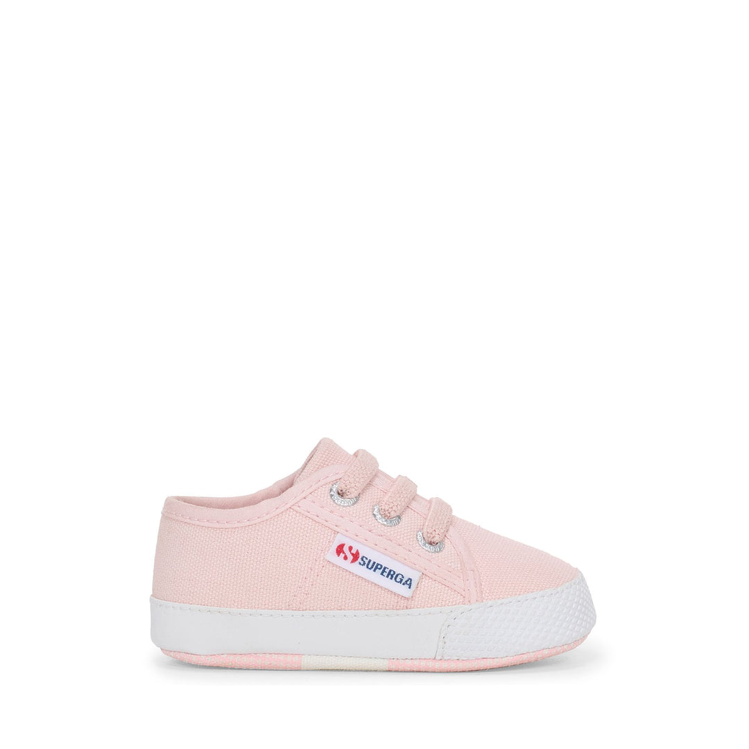 Niedrig geschnittene Kinder-Sneaker in Rosa mit Obermaterial aus Baumwolle 01