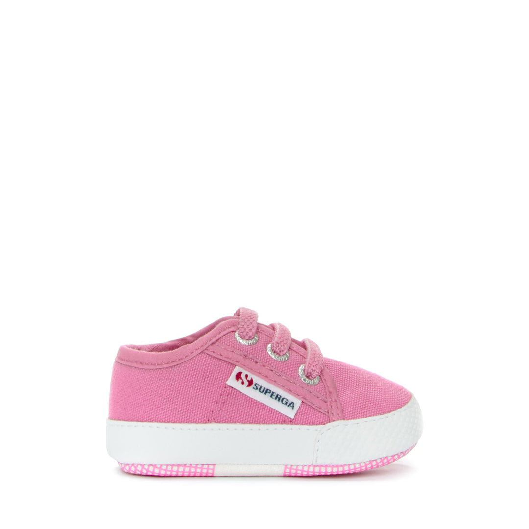 Niedrig geschnittene Kinder-Sneaker in Rosa mit Obermaterial aus Baumwolle 01