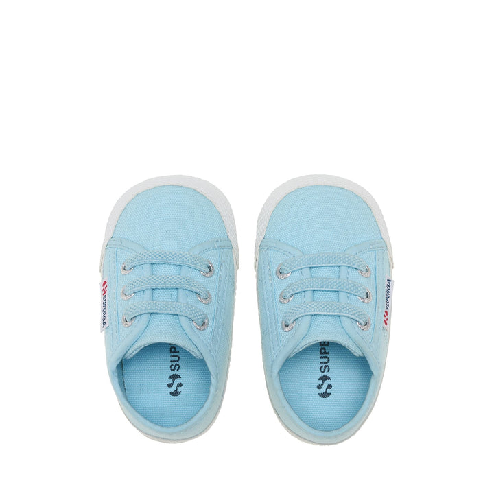 Niedrig geschnittene Kinder-Sneaker in Blau mit Obermaterial aus Baumwolle 4
