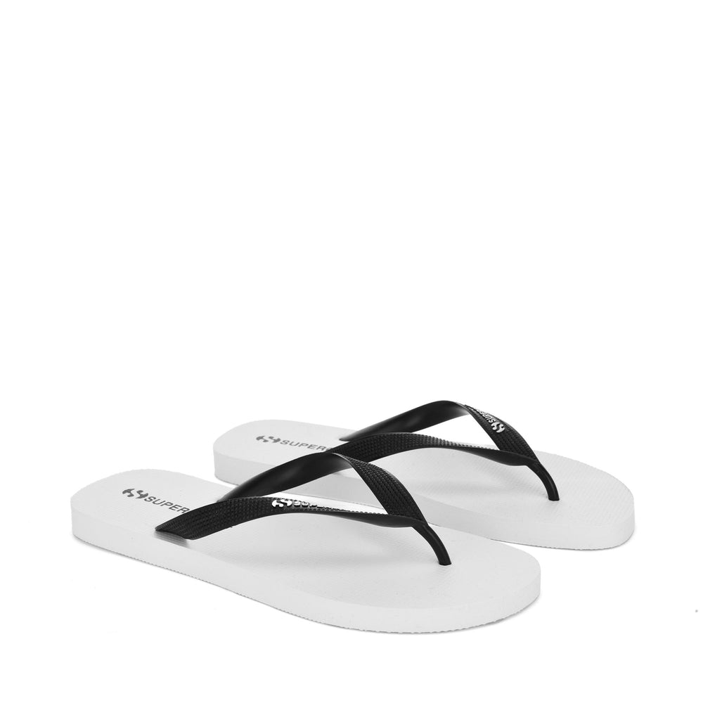 Herren Flip Flops Weiß mit Obermaterial aus Gummi 02
