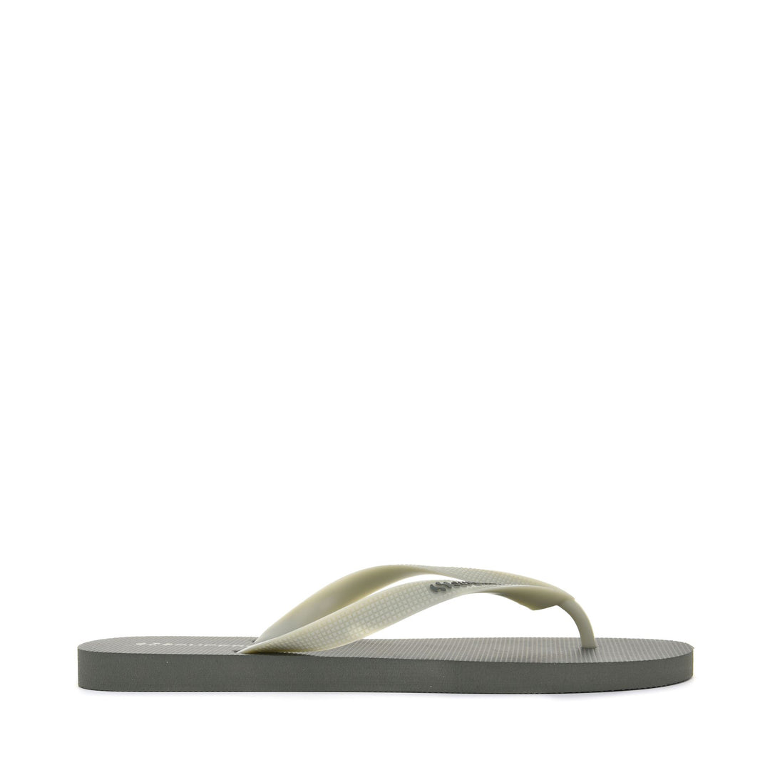 Herren Flip Flops Militärgrün mit Obermaterial aus Gummi 01