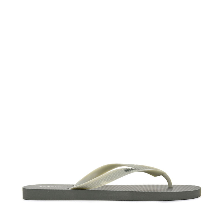 Herren Flip Flops Militärgrün mit Obermaterial aus Gummi 1