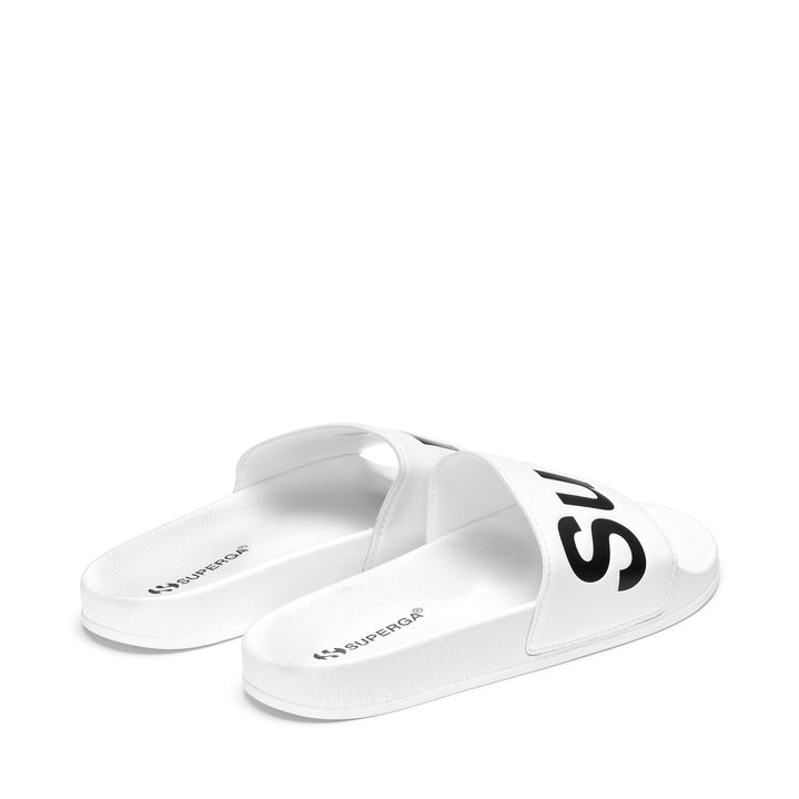 Weiße Unisex-Sandalen mit Gummisohle 3