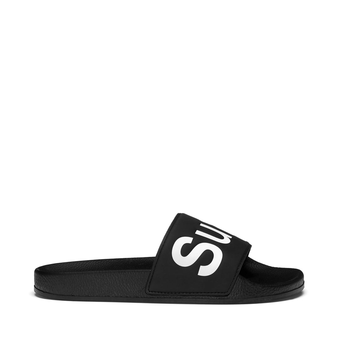 Schwarze Unisex-Sandalen mit Gummisohle 01
