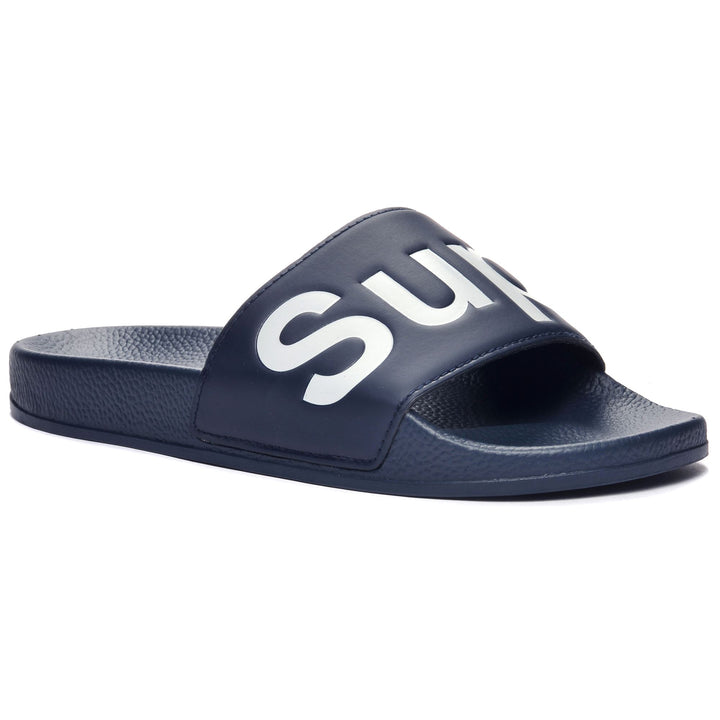Blaue Unisex-Sandalen mit Gummisohle 6