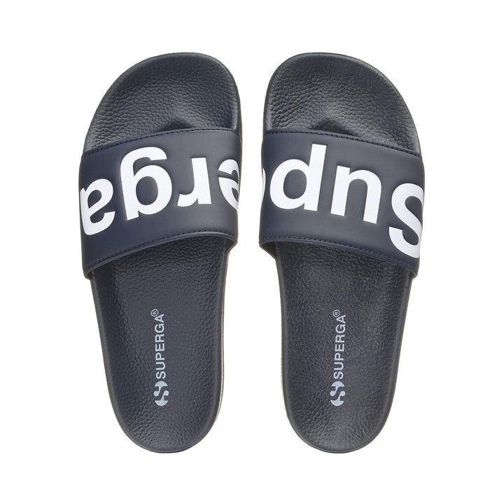 Blaue Unisex-Sandalen mit Gummisohle 4
