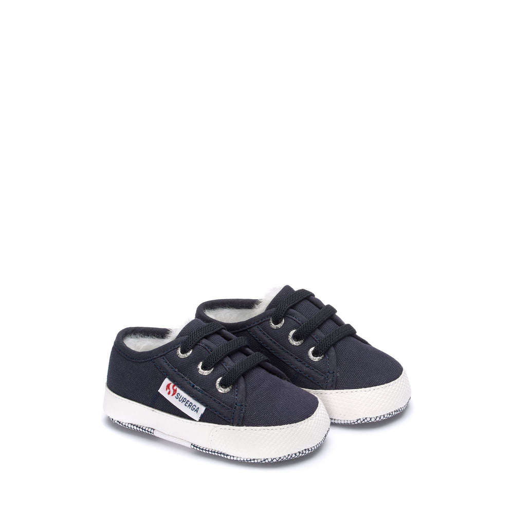 Niedrig geschnittene Kinder-Sneaker in Blau mit Obermaterial aus Baumwolle 02