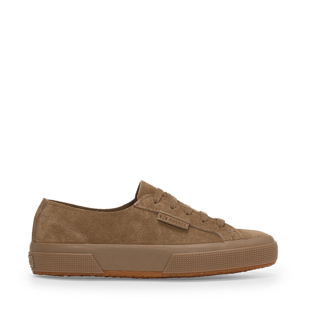 Unisex Brown Low Cut Sneakers with Suede Upper 01