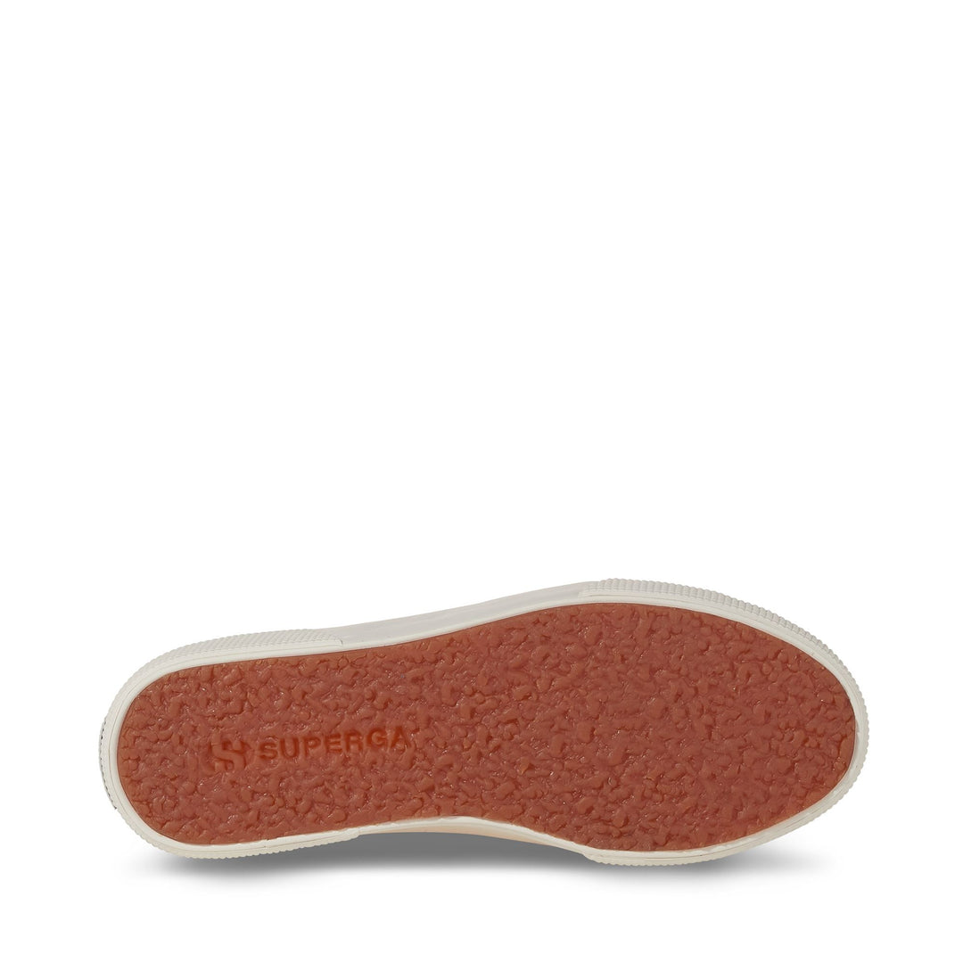 Sneakers unisex rosa con plateau e tomaia in cotone main