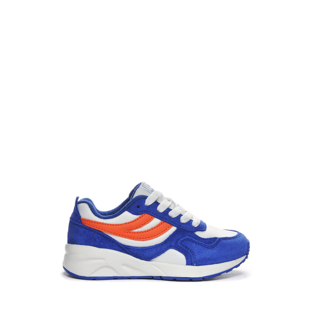 Blaue Low Cut Sneakers für Kinder mit Obermaterial aus Nylon 01