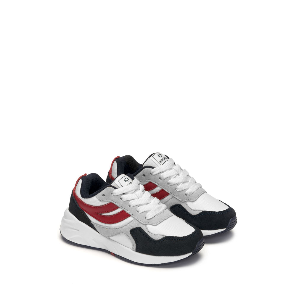 Niedrig geschnittene Kinder-Sneaker in Blau mit Obermaterial aus Nylon 02