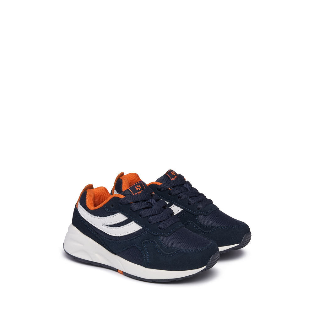 Niedrig geschnittene Kinder-Sneaker in Blau mit Obermaterial aus Nylon 02