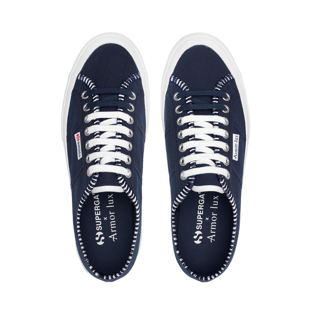 Baskets classiques bleues pour homme avec tige en coton main