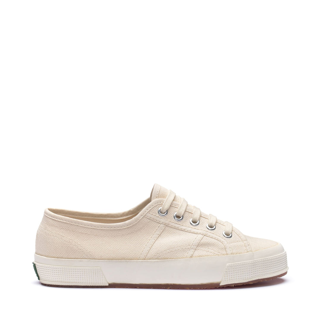 Beige Unisex-Sneaker mit Obermaterial aus Baumwolle 01