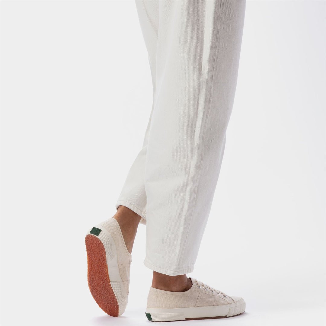 Sneakers unisex beige con tomaia in cotone main