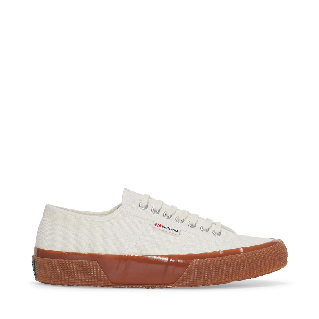 Weiße Low Cut-Sneakers für Unisex mit Obermaterial aus Baumwolle 01