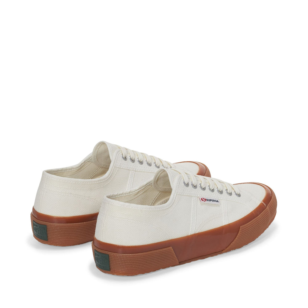 Weiße Low Cut-Sneakers für Unisex mit Obermaterial aus Baumwolle main
