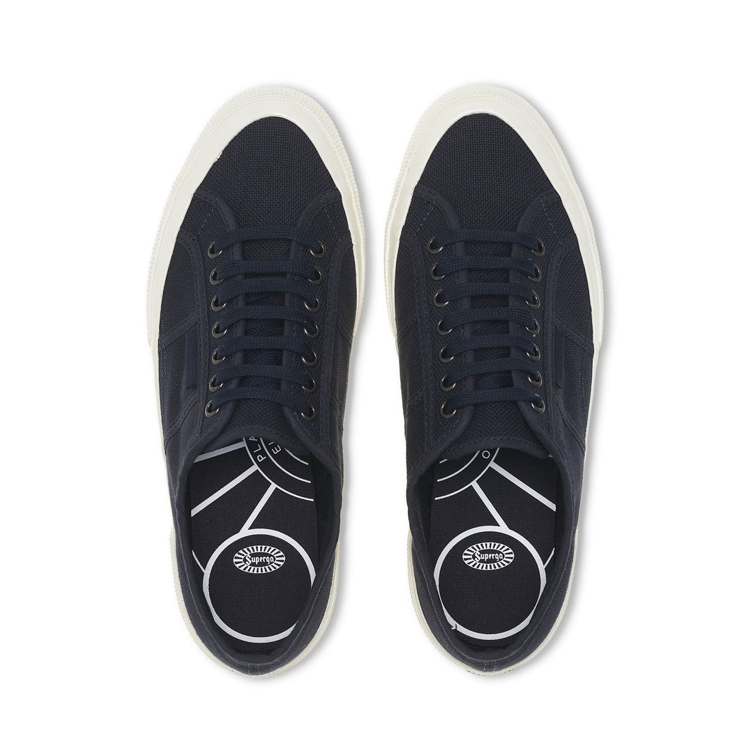 Unisex Low Cut Navy Sneakers mit Obermaterial aus Baumwolle main
