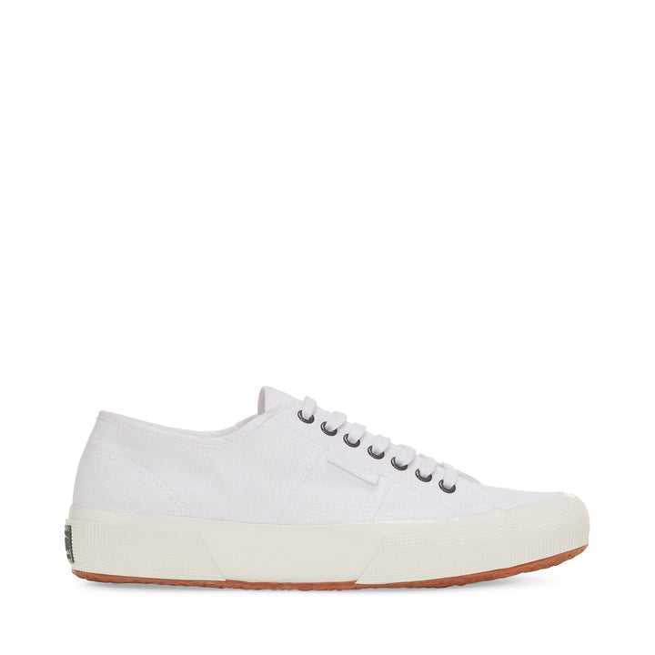 Weiße Low Cut-Sneakers mit Baumwollobermaterial 1