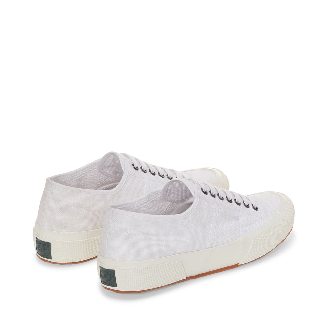 Weiße Low Cut-Sneakers mit Baumwollobermaterial main