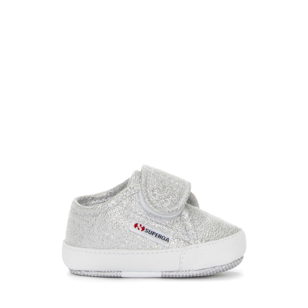 Niedrig geschnittene Mädchen-Sneakers in Grau mit Obermaterial aus Baumwolle 01