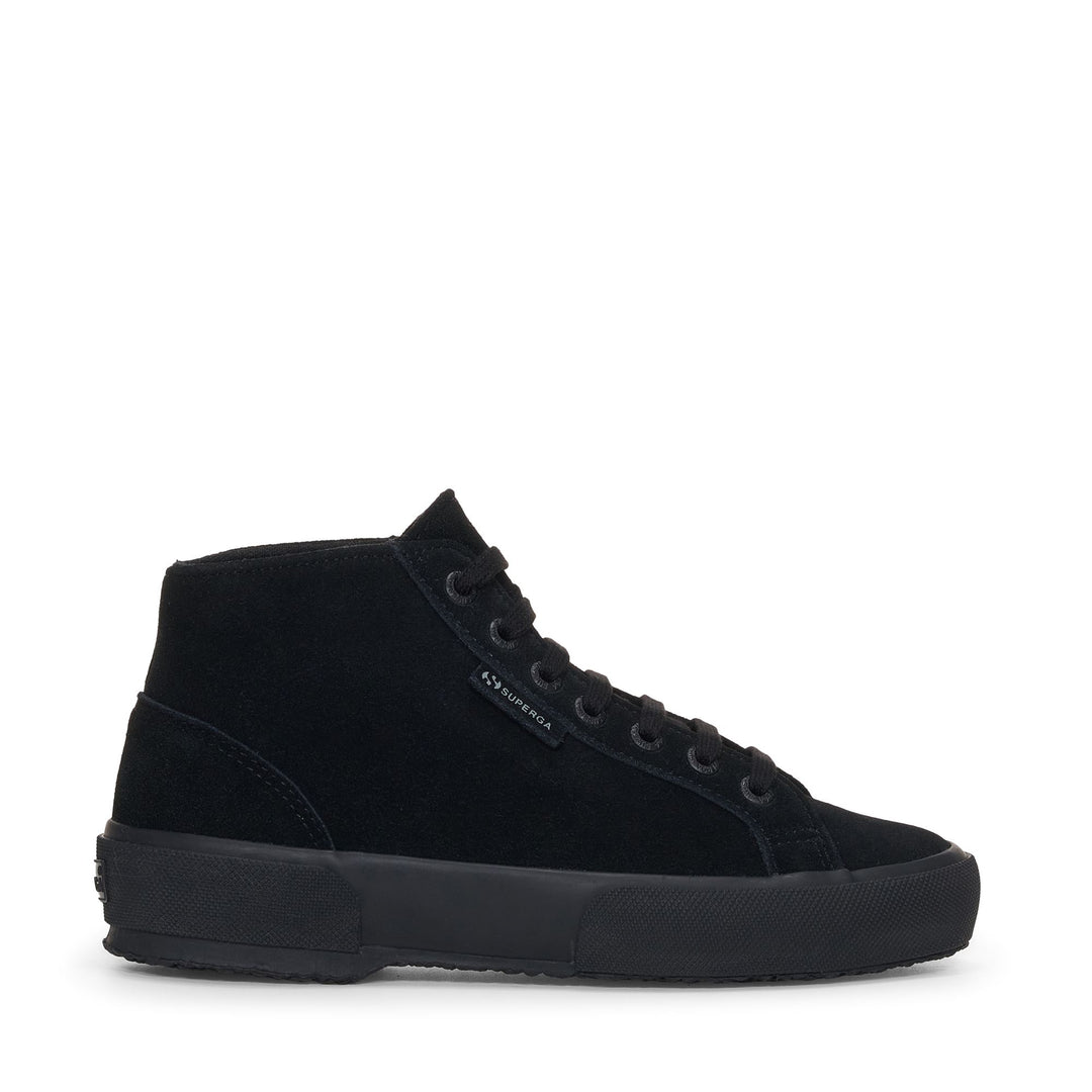 Unisex-Stiefeletten in Schwarz mit Obermaterial aus Wildleder 01