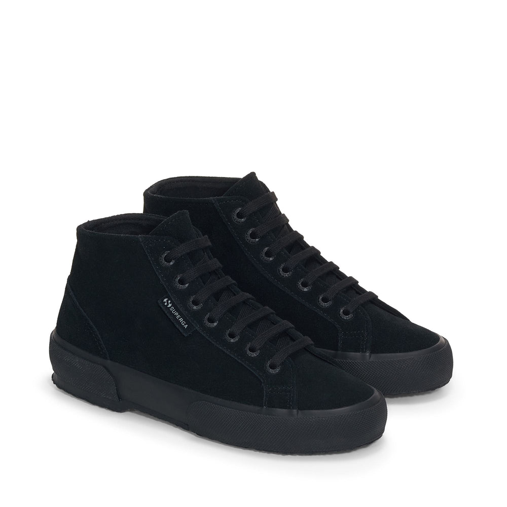 Unisex-Stiefeletten in Schwarz mit Obermaterial aus Wildleder 02