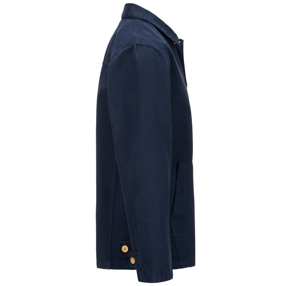 Unisex-Jacke in Blau-Marineblau mit Obermaterial aus Baumwolle 02